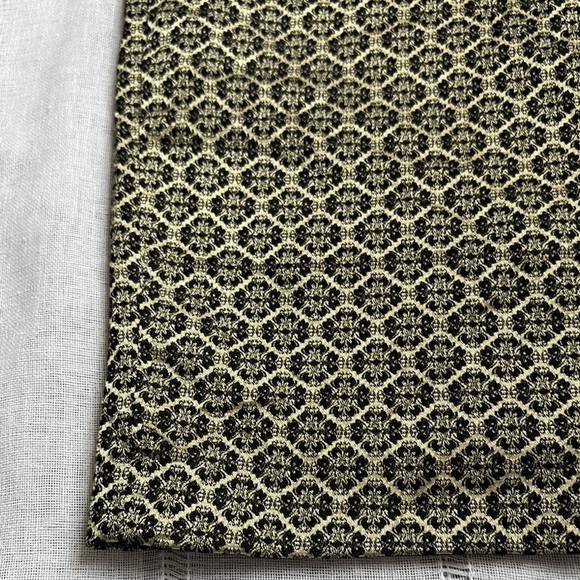 Ann Taylor Black and Gold Jacquar Pencil Skirt - Picture 9 of 9